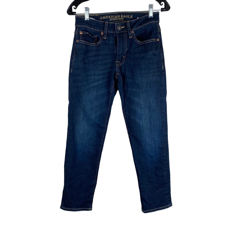 American Eagle Extreme Flex Men's 26 x 26.5 Jeans Excellent Condition Dark Wash
